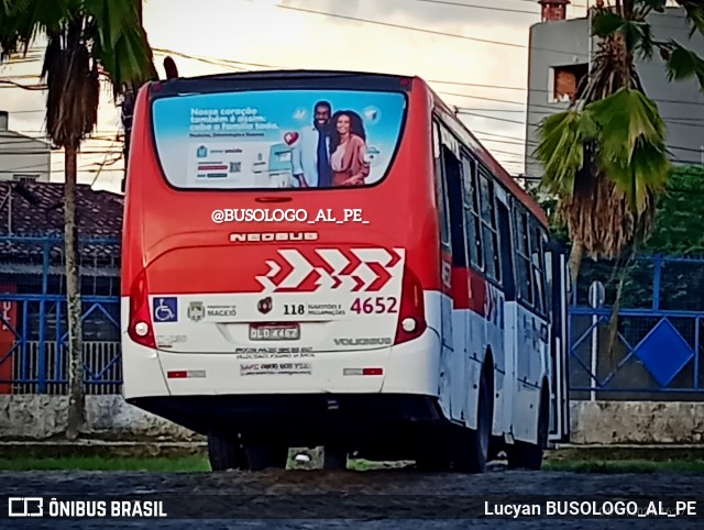 Real Alagoas de Viação 4652 na cidade de Maceió, Alagoas, Brasil, por Lucyan BUSOLOGO_AL_PE. ID da foto: 12042740.