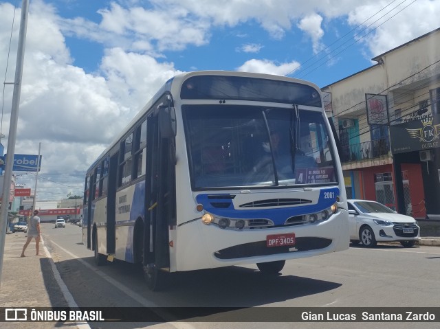 Transvida Transporte Coletivo 2061 na cidade de Ji-Paraná, Rondônia, Brasil, por Gian Lucas  Santana Zardo. Número da foto: #12043802.
