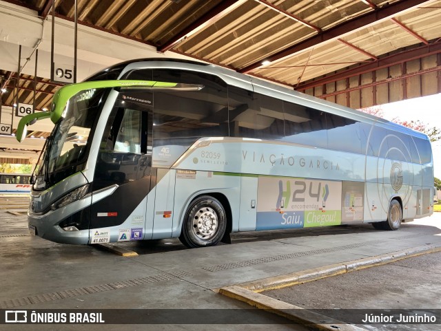 Viação Garcia 82059 na cidade de Ourinhos, São Paulo, Brasil, por Júnior Juninho. ID da foto: 12044933.