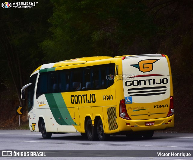 Empresa Gontijo de Transportes 19340 na cidade de Petrópolis, Rio de Janeiro, Brasil, por Victor Henrique. ID da foto: 12044742.