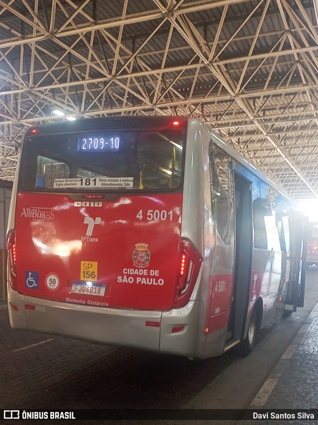 Allibus Transportes 4 5001 na cidade de São Paulo, São Paulo, Brasil, por Davi Santos Silva. ID da foto: 12043006.