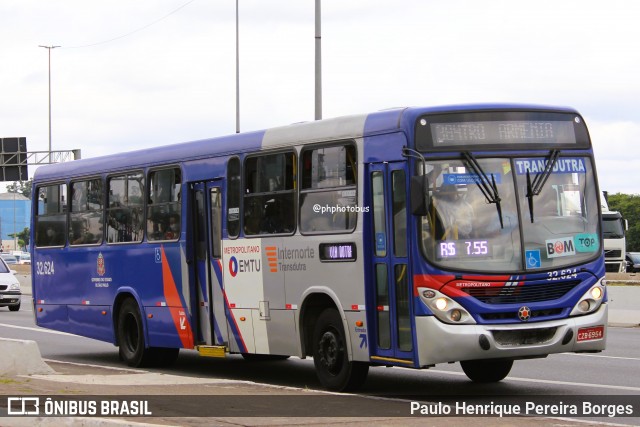 Viação Transdutra 32.624 na cidade de São Paulo, São Paulo, Brasil, por Paulo Henrique Pereira Borges. ID da foto: 12044828.