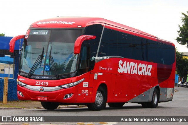 Viação Santa Cruz 23419 na cidade de São Paulo, São Paulo, Brasil, por Paulo Henrique Pereira Borges. Número da foto: #12044811.
