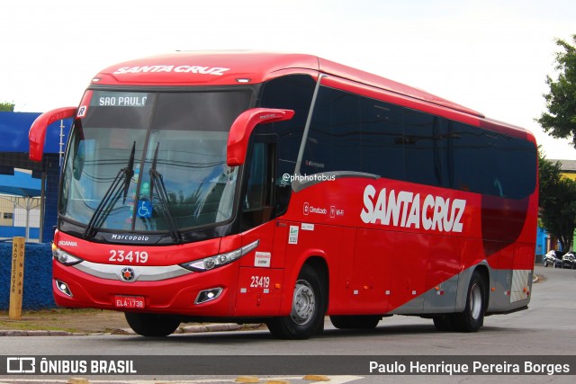 Viação Santa Cruz 23419 na cidade de São Paulo, São Paulo, Brasil, por Paulo Henrique Pereira Borges. ID da foto: 12044811.