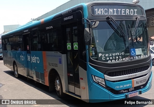 Expresso Rio de Janeiro RJ 142.020 na cidade de Duque de Caxias, Rio de Janeiro, Brasil, por Felipe Bernardo. Número da foto: #12042719.