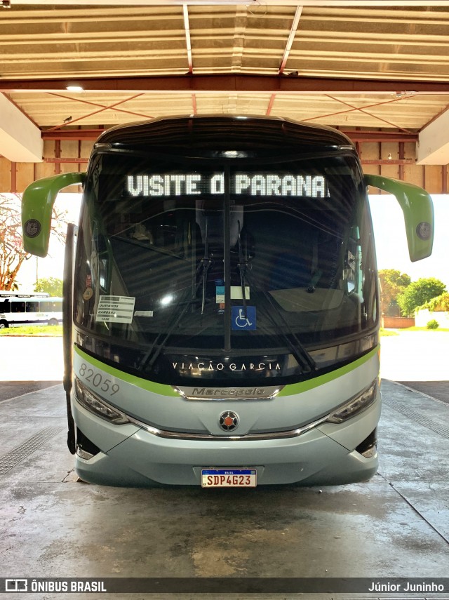 Viação Garcia 82059 na cidade de Ourinhos, São Paulo, Brasil, por Júnior Juninho. Número da foto: #12044936.