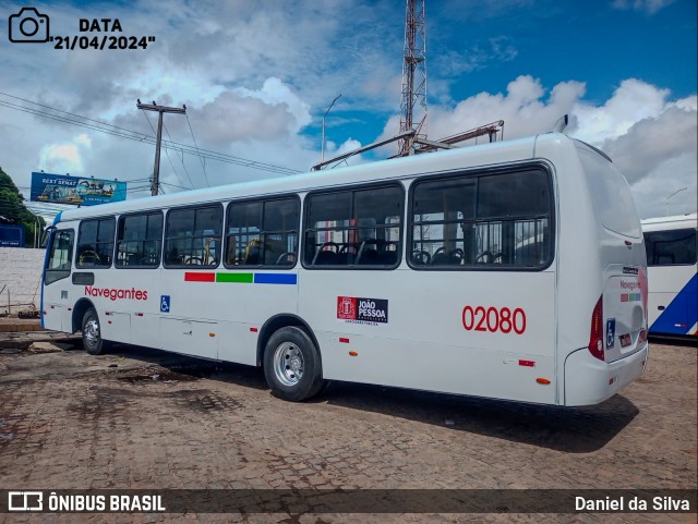 Consórcio Navegantes - 02 > Viação São Jorge > Transurb Transporte Urbano 02080 na cidade de João Pessoa, Paraíba, Brasil, por Daniel da Silva. Número da foto: #12043389.