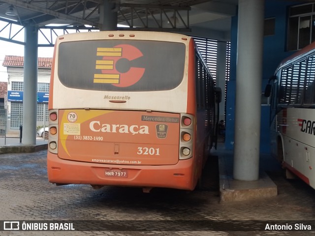 Empresa Caraça Transportes e Turismo 3201 na cidade de Santa Bárbara, Minas Gerais, Brasil, por Antonio Silva. ID da foto: 12045761.