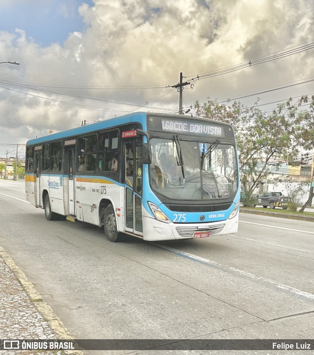 Expresso Vera Cruz 275 na cidade de Recife, Pernambuco, Brasil, por Felipe Luiz. Número da foto: #12045601.