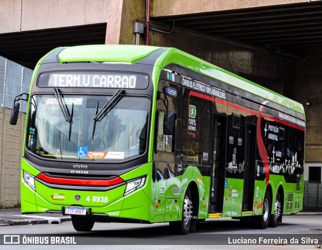 Express Transportes Urbanos Ltda 4 8938 na cidade de São Paulo, São Paulo, Brasil, por Luciano Ferreira da Silva. Número da foto: #12047546.