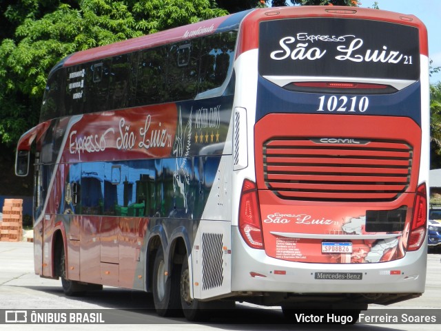 Expresso São Luiz 10210 na cidade de Goiânia, Goiás, Brasil, por Victor Hugo  Ferreira Soares. ID da foto: 12046510.