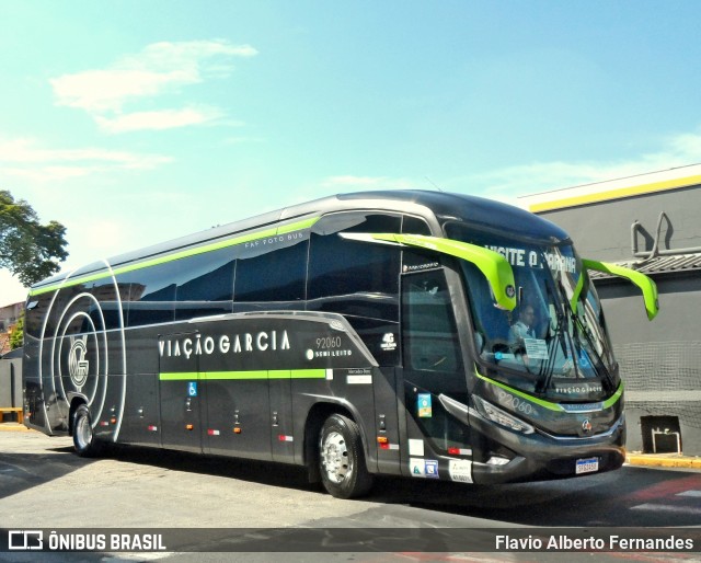 Viação Garcia 92060 na cidade de Sorocaba, São Paulo, Brasil, por Flavio Alberto Fernandes. Número da foto: #12046880.