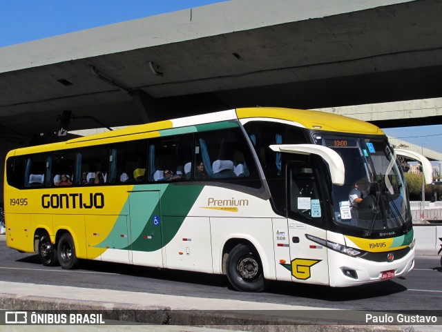 Empresa Gontijo de Transportes 19495 na cidade de Belo Horizonte, Minas Gerais, Brasil, por Paulo Gustavo. ID da foto: 12047970.