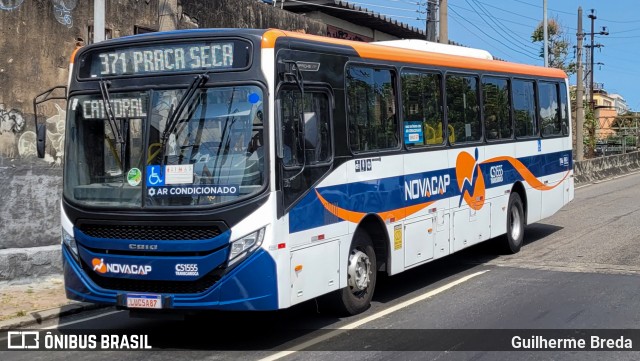 Viação Novacap C51555 na cidade de Rio de Janeiro, Rio de Janeiro, Brasil, por Guilherme Breda. ID da foto: 12045635.