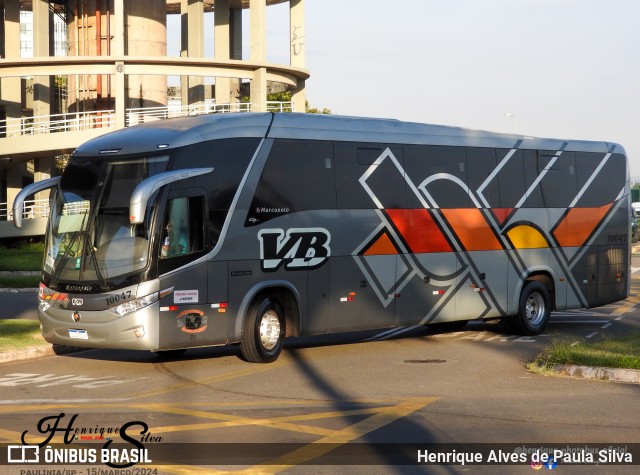 VB Transportes e Turismo 10047 na cidade de Paulínia, São Paulo, Brasil, por Henrique Alves de Paula Silva. Número da foto: #12048067.