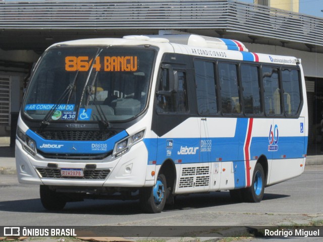 Auto Viação Jabour D86138 na cidade de Rio de Janeiro, Rio de Janeiro, Brasil, por Rodrigo Miguel. ID da foto: 12046641.