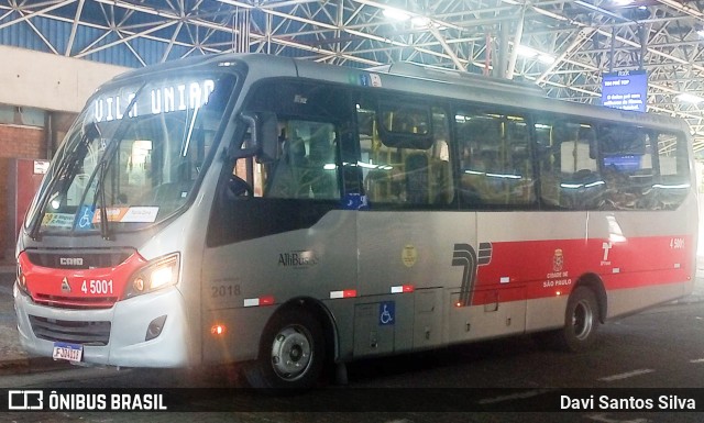 Allibus Transportes 4 5001 na cidade de São Paulo, São Paulo, Brasil, por Davi Santos Silva. Número da foto: #12045710.