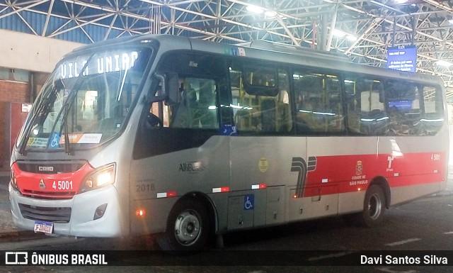 Allibus Transportes 4 5001 na cidade de São Paulo, São Paulo, Brasil, por Davi Santos Silva. ID da foto: 12045710.