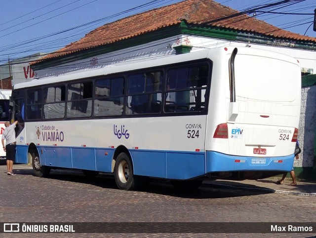 Empresa de Transporte Coletivo Viamão 524 na cidade de Porto Alegre, Rio Grande do Sul, Brasil, por Max Ramos. ID da foto: 12046487.