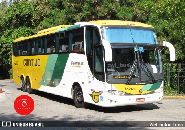 Empresa Gontijo de Transportes 17205 na cidade de São Paulo, São Paulo, Brasil, por Wellington Lima. ID da foto: 12045632.