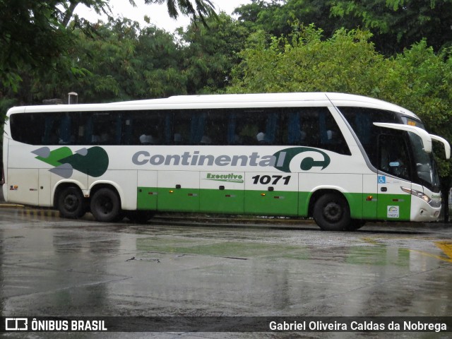 Viação Continental de Transportes 1071 na cidade de São Paulo, São Paulo, Brasil, por Gabriel Oliveira Caldas da Nobrega. Número da foto: #12046606.