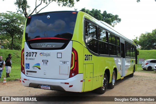 Itajaí Transportes Coletivos 2077 na cidade de Campinas, São Paulo, Brasil, por Douglas Célio Brandao. ID da foto: 12047821.