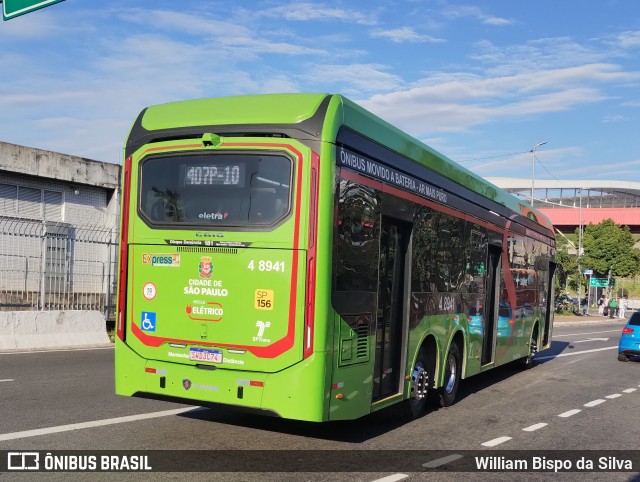 Express Transportes Urbanos Ltda 4 8941 na cidade de São Paulo, São Paulo, Brasil, por William Bispo da Silva. ID da foto: 12046888.