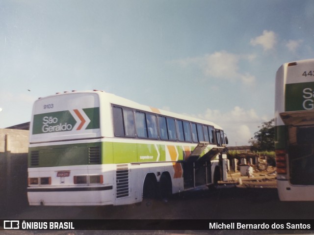 Cia. São Geraldo de Viação 9103 na cidade de Feira de Santana, Bahia, Brasil, por Michell Bernardo dos Santos. ID da foto: 12050501.