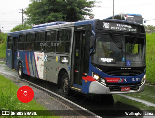 Transportes Capellini 19.171 na cidade de Campinas, São Paulo, Brasil, por Wellington Lima. ID da foto: 12048258.