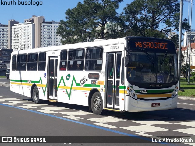 Sudeste Transportes Coletivos 3124 na cidade de Porto Alegre, Rio Grande do Sul, Brasil, por Luis Alfredo Knuth. ID da foto: 12048524.