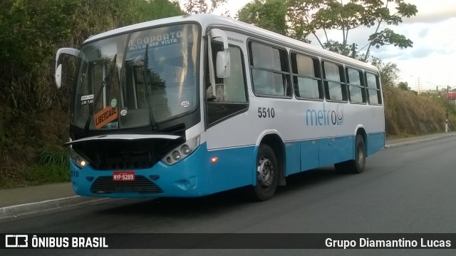 Metro Transportes 5510 na cidade de Bayeux, Paraíba, Brasil, por Grupo Diamantino Lucas. ID da foto: 12048268.