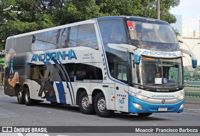 Empresa de Transportes Andorinha 7404 na cidade de São Paulo, São Paulo, Brasil, por Moaccir  Francisco Barboza. ID da foto: 12051468.