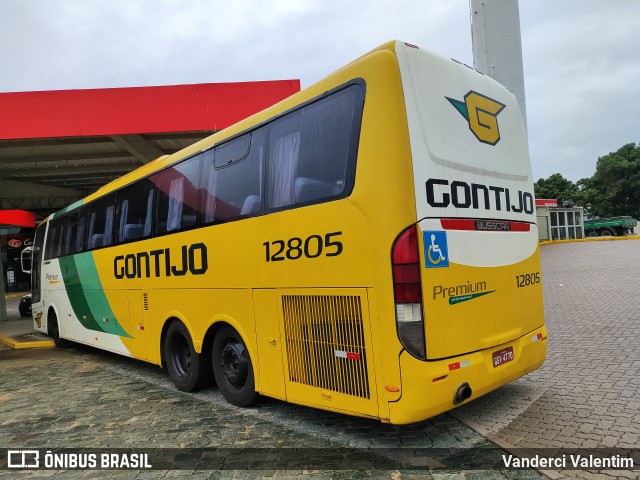 Empresa Gontijo de Transportes 12805 na cidade de Estiva, Minas Gerais, Brasil, por Vanderci Valentim. ID da foto: 12050745.