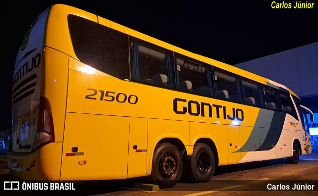 Empresa Gontijo de Transportes 21500 na cidade de Goiânia, Goiás, Brasil, por Carlos Júnior. ID da foto: 12051085.