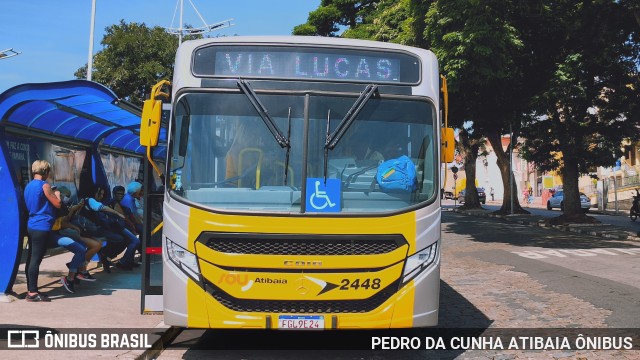 Sancetur - Sou Atibaia 2448 na cidade de Atibaia, São Paulo, Brasil, por PEDRO DA CUNHA ATIBAIA ÔNIBUS. ID da foto: 12052155.