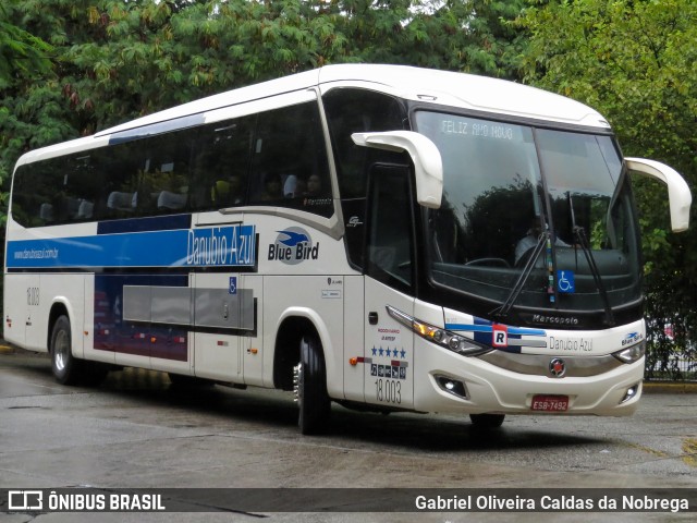 VIDA - Viação Danúbio Azul 18.003 na cidade de São Paulo, São Paulo, Brasil, por Gabriel Oliveira Caldas da Nobrega. ID da foto: 12051930.