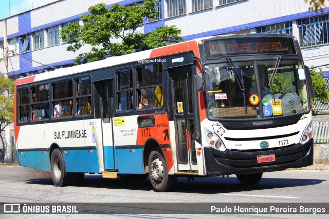 Viação Sul Fluminense 1172 na cidade de Volta Redonda, Rio de Janeiro, Brasil, por Paulo Henrique Pereira Borges. Número da foto: #12052653.