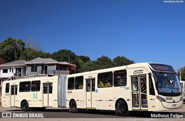 Viação do Sul 26408 na cidade de Curitiba, Paraná, Brasil, por Matheus Felipe. ID da foto: 12054768.