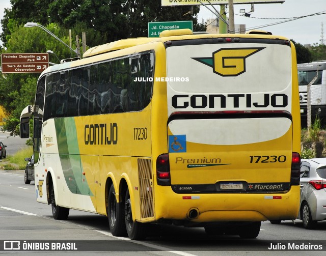 Empresa Gontijo de Transportes 17230 na cidade de Campinas, São Paulo, Brasil, por Julio Medeiros. ID da foto: 12053956.