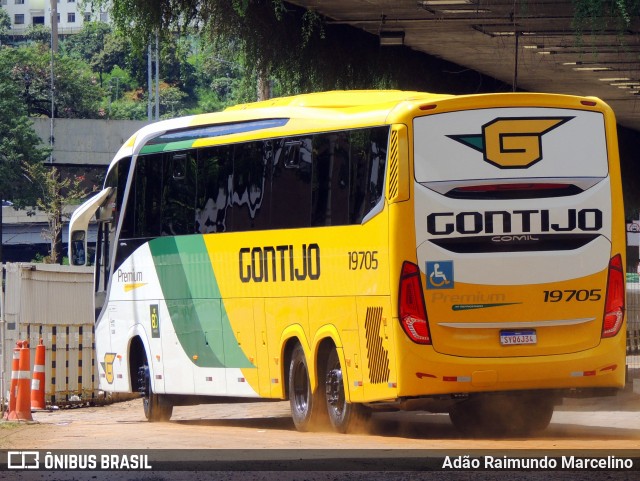 Empresa Gontijo de Transportes 19705 na cidade de Belo Horizonte, Minas Gerais, Brasil, por Adão Raimundo Marcelino. ID da foto: 12055284.