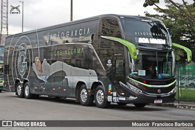 Viação Garcia 80019 na cidade de São Paulo, São Paulo, Brasil, por Moaccir  Francisco Barboza. Número da foto: #12054068.