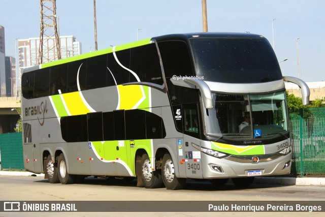 Brasil Sul Linhas Rodoviárias 3400 na cidade de São Paulo, São Paulo, Brasil, por Paulo Henrique Pereira Borges. ID da foto: 12054704.