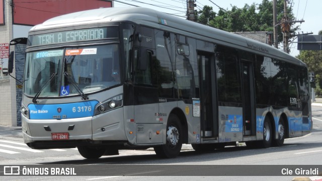 Viação Paratodos > São Jorge > Metropolitana São Paulo > Mobibrasil 6 3176 na cidade de São Paulo, São Paulo, Brasil, por Cle Giraldi. ID da foto: 12053459.