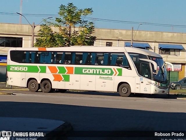 Empresa Gontijo de Transportes 21660 na cidade de São José dos Campos, São Paulo, Brasil, por Robson Prado. ID da foto: 12055107.