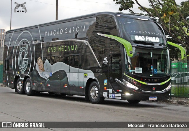 Viação Garcia 87089 na cidade de São Paulo, São Paulo, Brasil, por Moaccir  Francisco Barboza. Número da foto: #12057425.