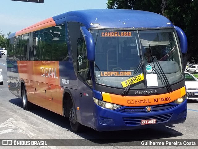 Evanil Transportes e Turismo RJ 132.008 na cidade de Rio de Janeiro, Rio de Janeiro, Brasil, por Guilherme Pereira Costa. Número da foto: #12057419.