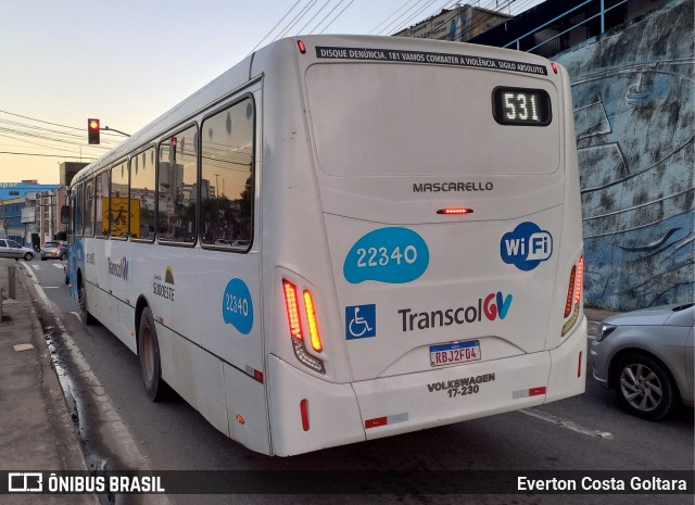 Nova Transporte 22340 na cidade de Cariacica, Espírito Santo, Brasil, por Everton Costa Goltara. Número da foto: #12057543.