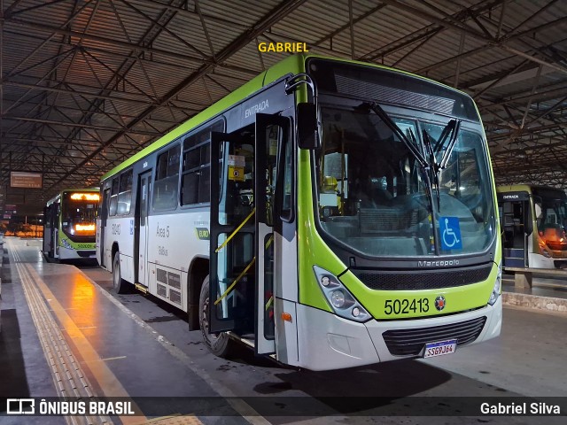 BsBus Mobilidade 502413 na cidade de Ceilândia, Distrito Federal, Brasil, por Gabriel Silva. Número da foto: #12057974.