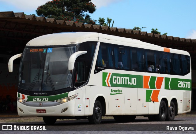 Empresa Gontijo de Transportes 21670 na cidade de Vitória da Conquista, Bahia, Brasil, por Rava Ogawa. Número da foto: #12056404.