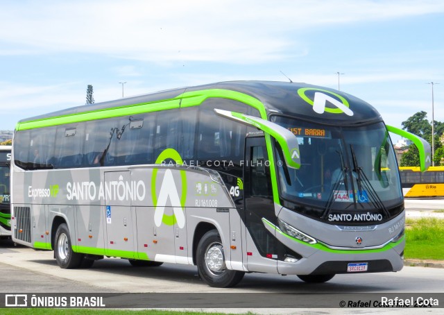 Transportes Santo Antônio RJ 161.008 na cidade de Rio de Janeiro, Rio de Janeiro, Brasil, por Rafael Cota. Número da foto: #12055472.